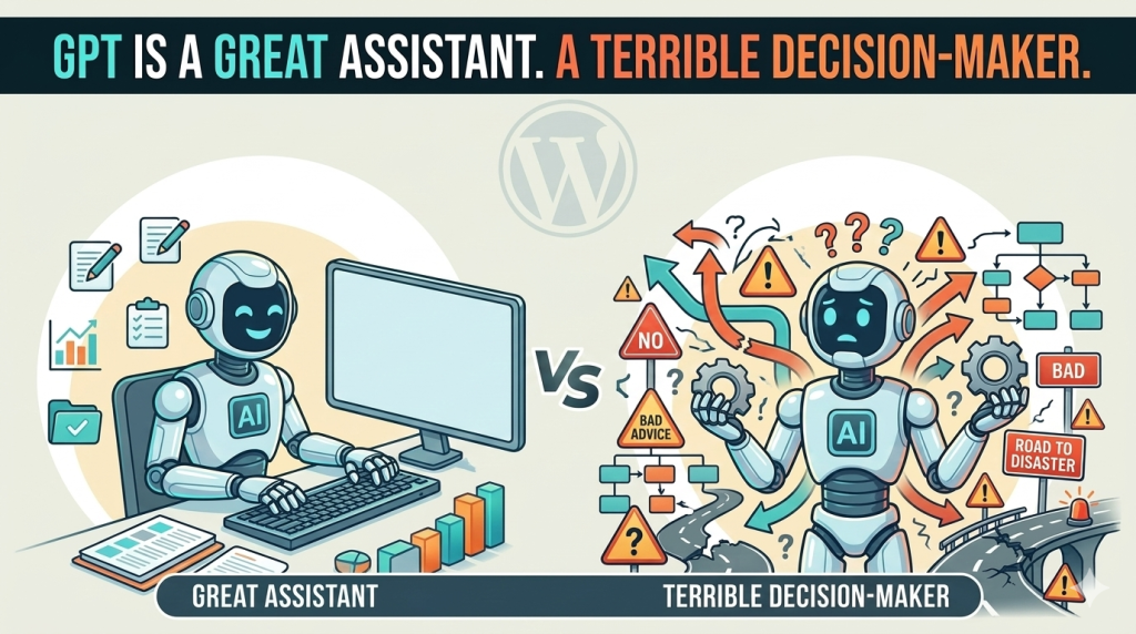 GPT Is a Great Assistant. A Terrible Decision-Maker.